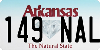 AR license plate 149NAL