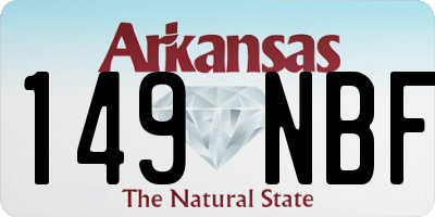 AR license plate 149NBF