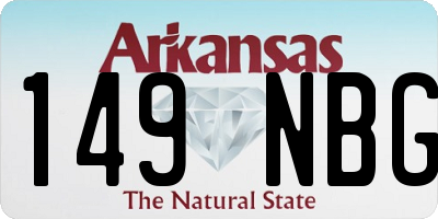 AR license plate 149NBG