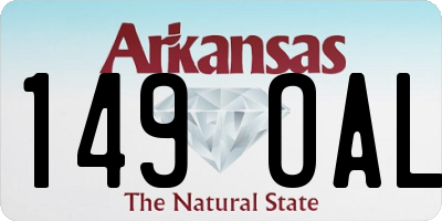 AR license plate 149OAL