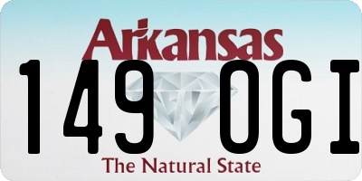 AR license plate 149OGI