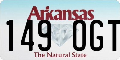 AR license plate 149OGT