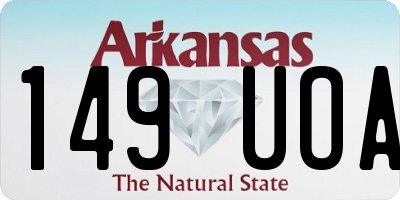 AR license plate 149UOA