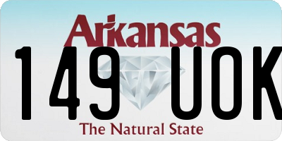 AR license plate 149UOK