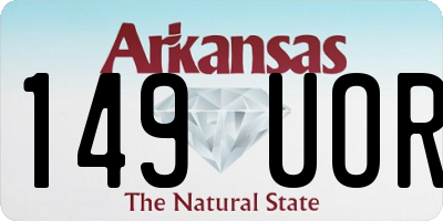 AR license plate 149UOR