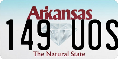 AR license plate 149UOS