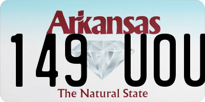 AR license plate 149UOU