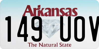 AR license plate 149UOV