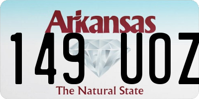 AR license plate 149UOZ
