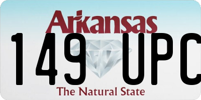 AR license plate 149UPC