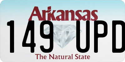 AR license plate 149UPD