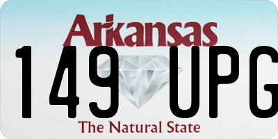 AR license plate 149UPG