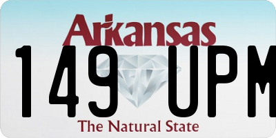 AR license plate 149UPM