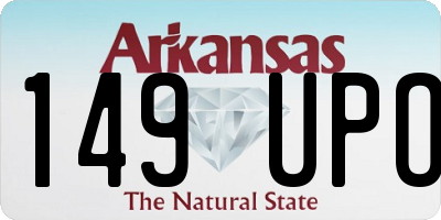 AR license plate 149UPO