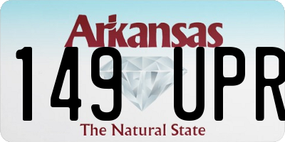 AR license plate 149UPR