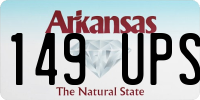 AR license plate 149UPS