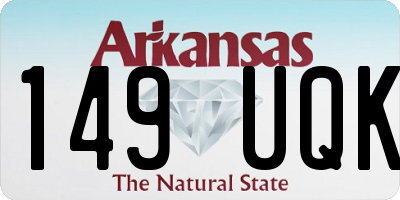 AR license plate 149UQK