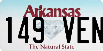 AR license plate 149VEN