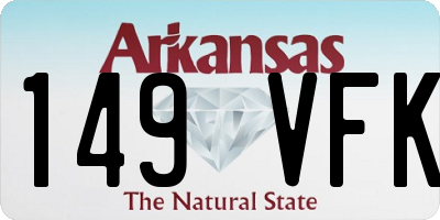 AR license plate 149VFK