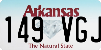 AR license plate 149VGJ