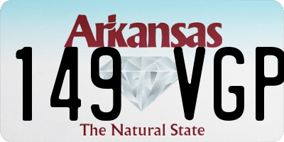 AR license plate 149VGP