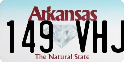 AR license plate 149VHJ