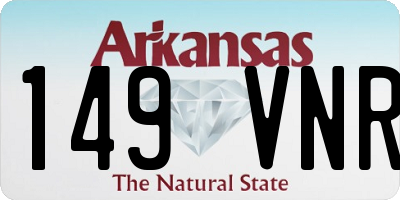 AR license plate 149VNR