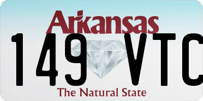 AR license plate 149VTC
