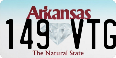 AR license plate 149VTG
