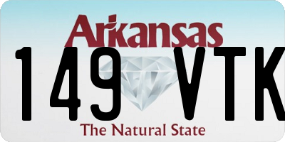 AR license plate 149VTK