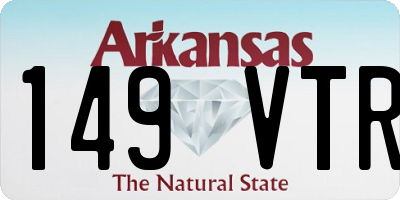AR license plate 149VTR