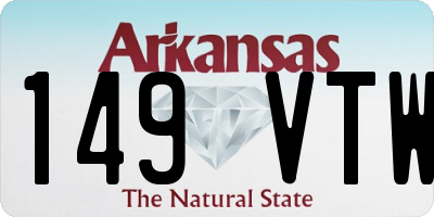 AR license plate 149VTW