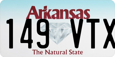 AR license plate 149VTX