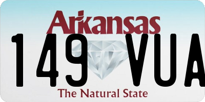 AR license plate 149VUA