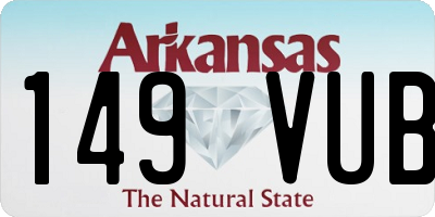 AR license plate 149VUB
