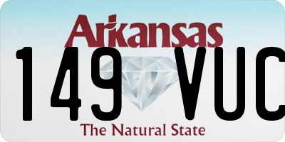 AR license plate 149VUC