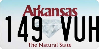 AR license plate 149VUH