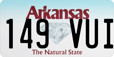 AR license plate 149VUI