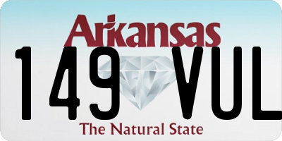 AR license plate 149VUL