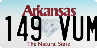 AR license plate 149VUM