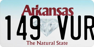 AR license plate 149VUR