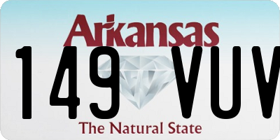 AR license plate 149VUV
