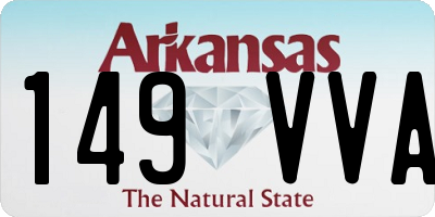 AR license plate 149VVA