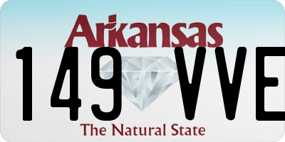 AR license plate 149VVE