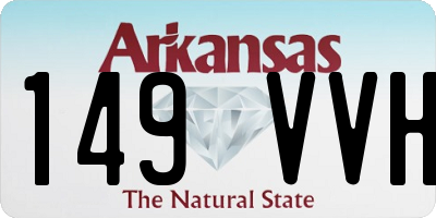AR license plate 149VVH