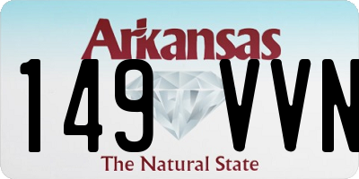 AR license plate 149VVN