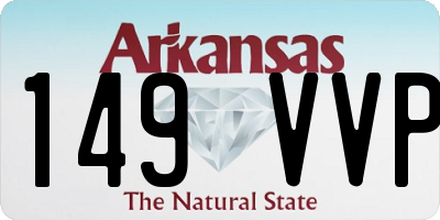 AR license plate 149VVP
