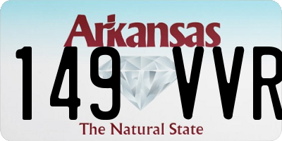 AR license plate 149VVR