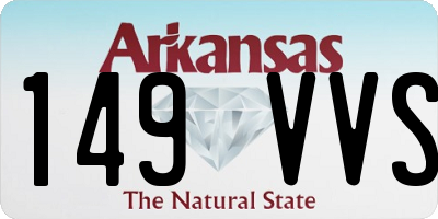 AR license plate 149VVS