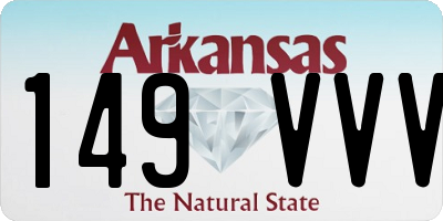 AR license plate 149VVV